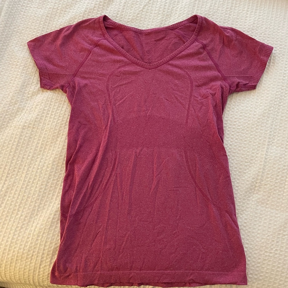 Lululemon Athletic Pink Short Sleeve TShirt